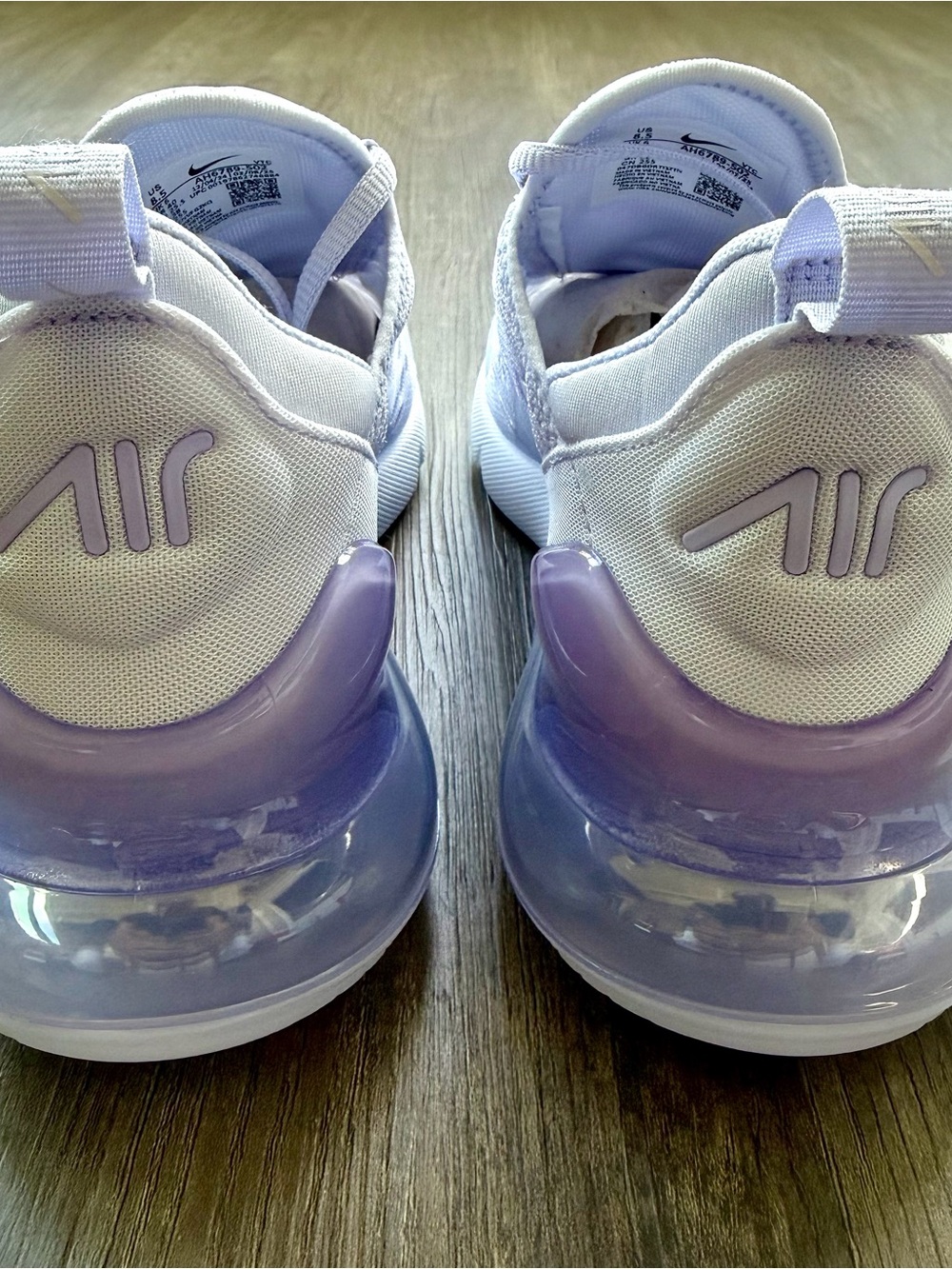 Nike Air Max 270 Amethyst Tint White AH6789-502 Women’s Size 8.5 NEW - Picture 4 of 9